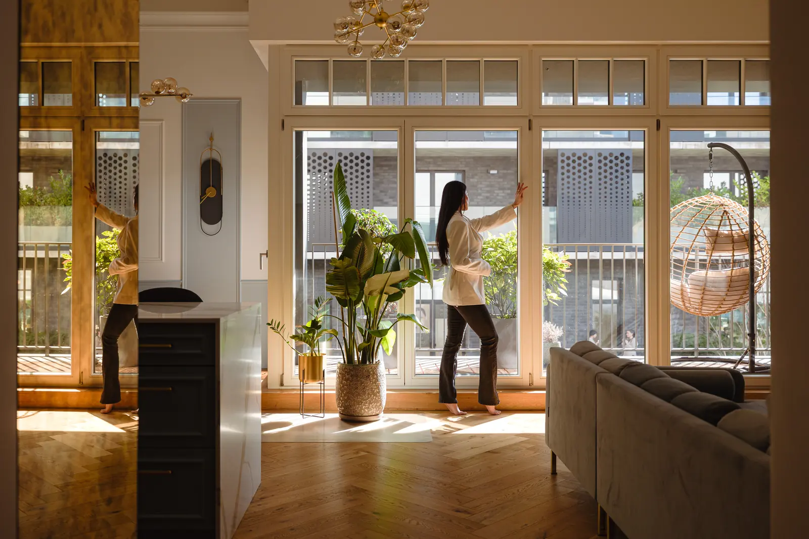 Marlena Czarnecka w apartamencie przy ul. Księcia Witolda