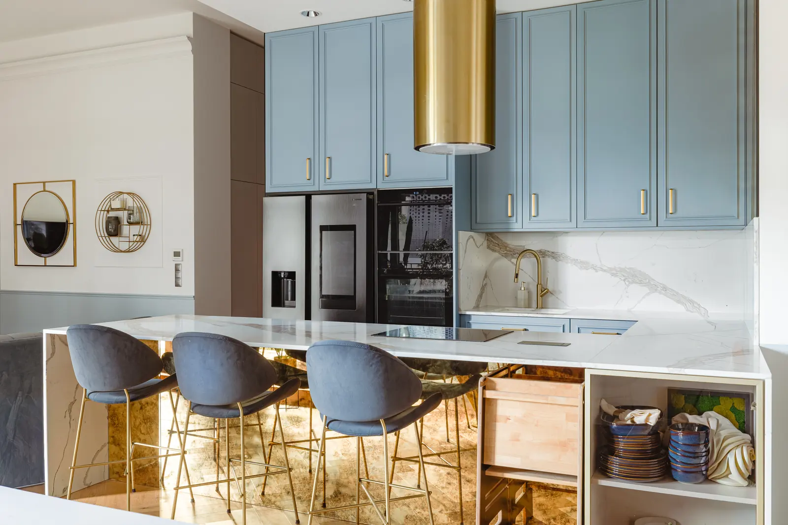 Salon sprzedanego apartamentu premium we Wrocławiu